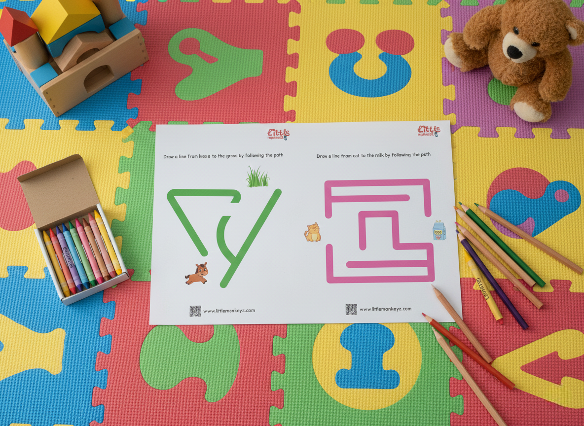 Maze Worksheets - 100 Sheets