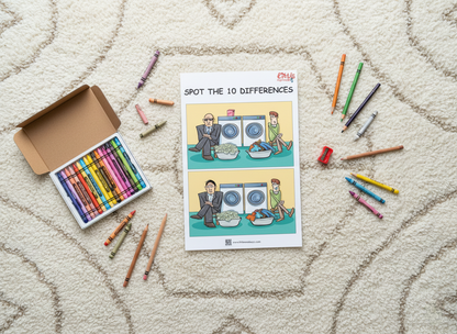 Spot the Difference Worksheets - 100 Sheets